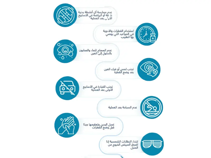 نصائح بعد عملية زراعة العدسات لتعافي أسرع
