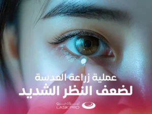 عملية زراعة العدسة لضعف النظر الشديد