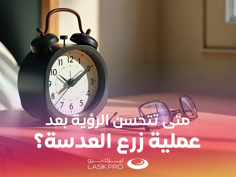 متى تتحسن الرؤية بعد عملية زرع العدسة ICL